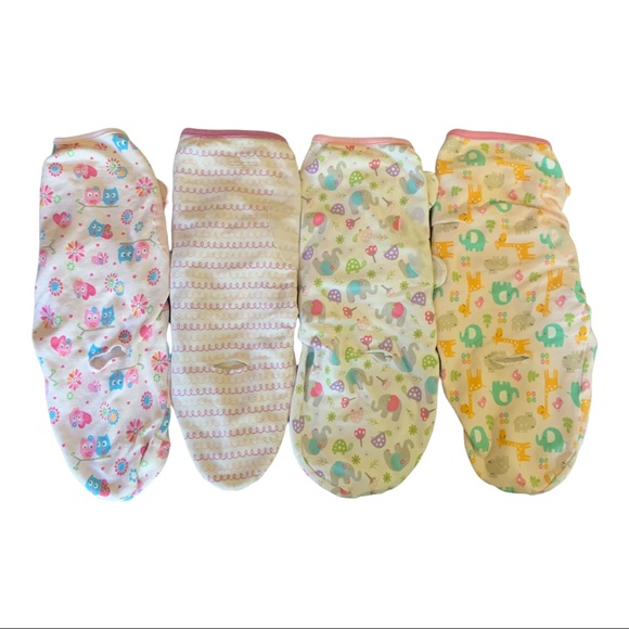**SOLD** Baby Girl Swaddle Me Velcro Swaddle Bundle - Picture 2 of 8